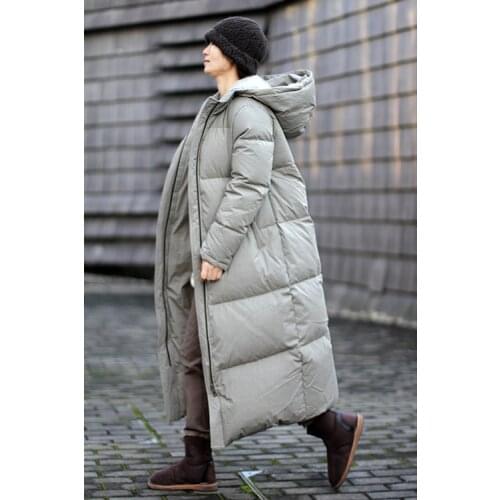 Extra Thick Women Down Coat Long Winter Coat Plus Size Winter Down Jacket 2017 New Design