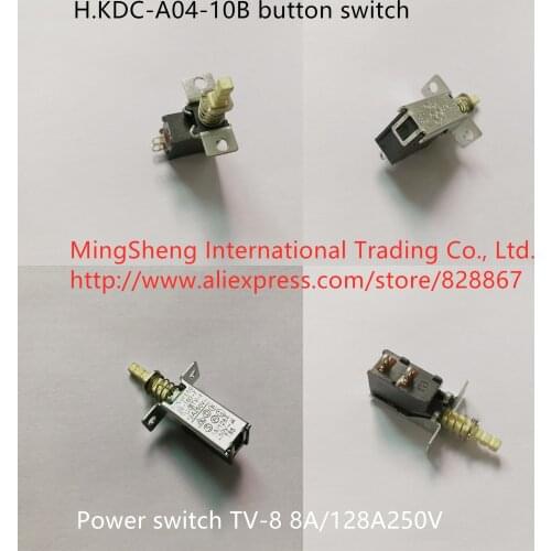 Original new 100% H.KDC-A04-10B button switch power switch TV-8 8A/128A250V