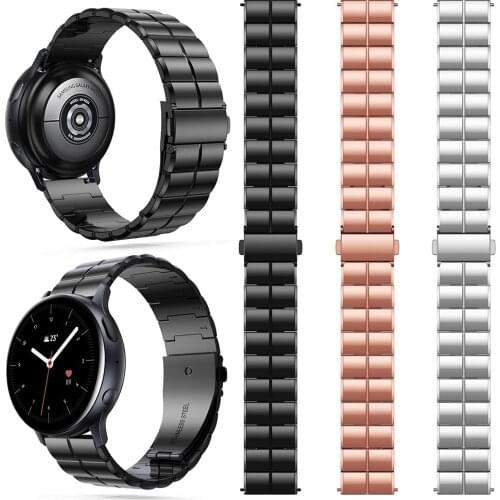 Fashion Watchband Stainless Steel Band Strap Bracelet For Samsung Galaxy Watch Active 2 Replacement Watch Band