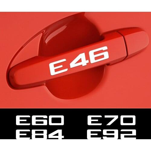 For BMW E28 E30 E34 E36 E39 E46 E52 E53 E60 E61 E62 E70 E71 E83 E84 E87 E90 Car Wiper Door Handle Fashion Decals Accessories