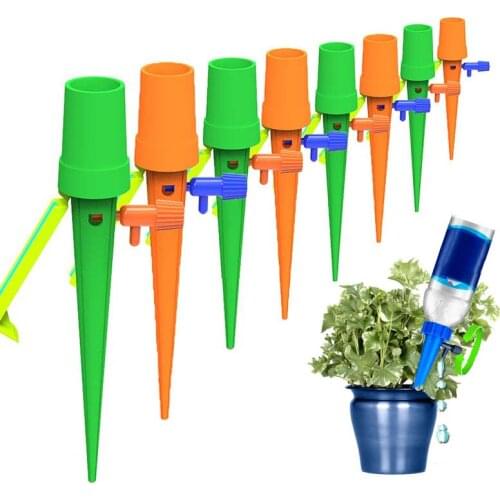 Plant Self Watering Spikes System Anti-Down Bracket with Slow Release Control Valve Switch 2019ing