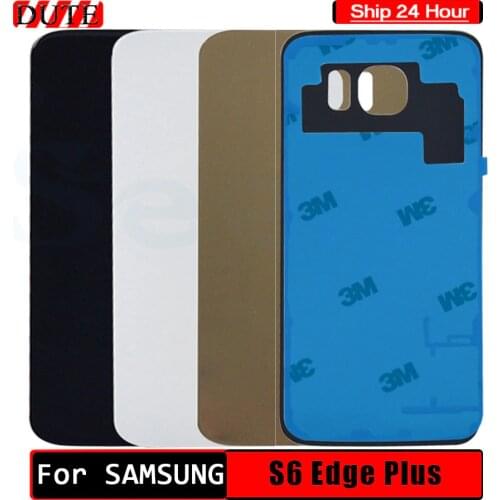 For 5.7" SAMSUNG Galaxy S6 Edge Plus Back Glass Cover Rear Battery Door Housing Case For SAMSUNG S6 Edge Battery Cover