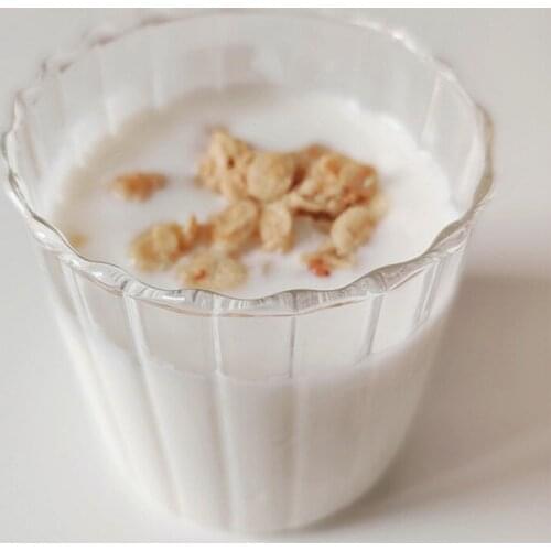 200ML-350ML Vertical Striped Glass Cup Heat-resistant Transparent Glass Water Cup Household Tea Coffee Ice Beer Milk Juice Cup