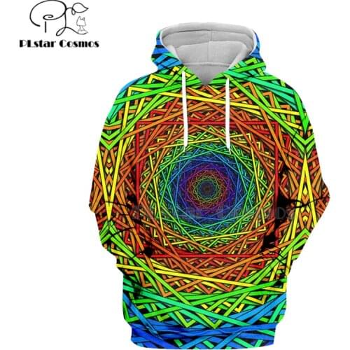 PLstar Cosmos Magic geometric abstract art color 3d hoodies/Sweatshirt Winter autumn Harajuku Long sleeve streetwear