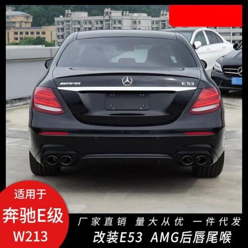 Dream2021 Fit For W213 Benz E-class Refitting E53 Amg Tail Throat E200l E300l Rear Lip Spoiler