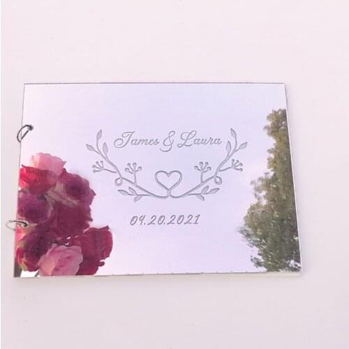 Personalised Bride And Groom Name with Date Wedding Guest book signture notebook Event Gifts