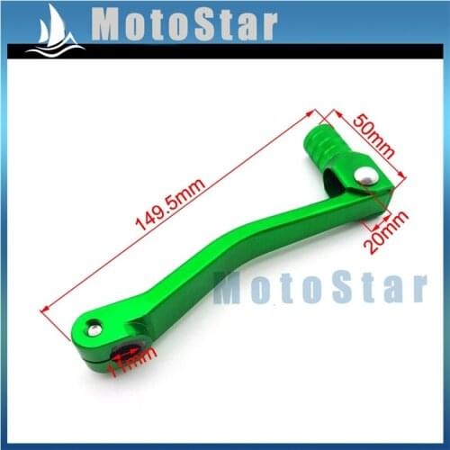 Green CNC Gear Shifter Lever For 50cc-160cc Lifan YX Zongshen Engine KLX SSR CRF Pit Dirt Bike Motorcycle
