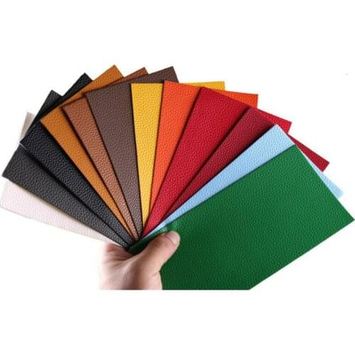1pc PU Leather Rectangle Patches Stick-on Apparel Sewing Fabric Multicolor Self Adhesive Patch For Leather Clothes Pants Sofa