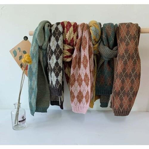 2020 new children scarf fashion diamond print cotton spring autumn and winter warm scarf plaid scarf