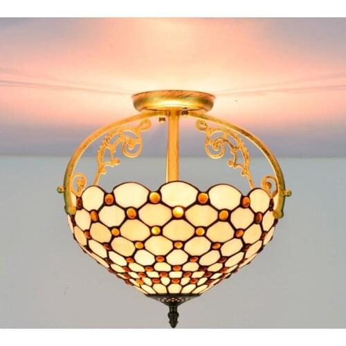 30cm European-Style Retro Mediterranean Jane District Colorful Glass Restaurant Bedroom Aisle Corridor Bathroom Glass