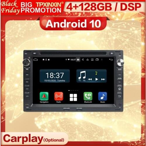 4+128G Carplay 2 Din Android 10 Screen Multimedia Stereo Receiver For VW OLD PASSAT Wifi Navi Radio Audio Video Player Head Unit