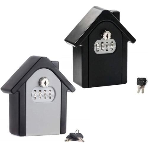 4 Digit Outdoor High Security Wall Mounted Key Safe Box Code Secure Lock Storage