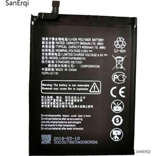 Z610DL battery for ZTE Blade Max View Z610DL Li3939T44P8h896741 Mobile Phone battery 4000mAh 100% High quality Battery