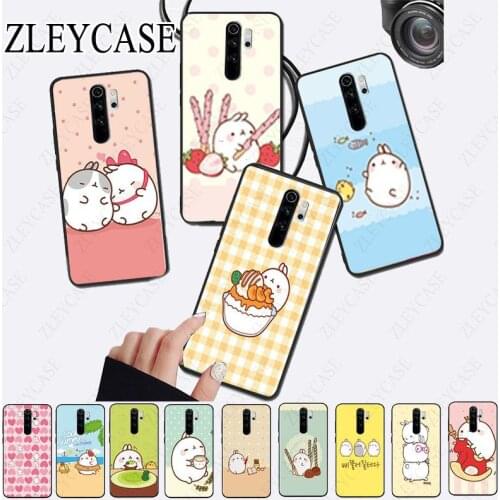 Kawaii Box Potatoes rabbits Molang Phone Case for redmi note8pro note7 note5 note6pro 7 7A 8A Note8T Note9 note9s note9pro Cover