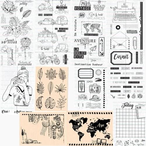 French Transparent Clear Silicone Stamp Seal for DIY scrapbooking photo album Decorative clear stamps C40