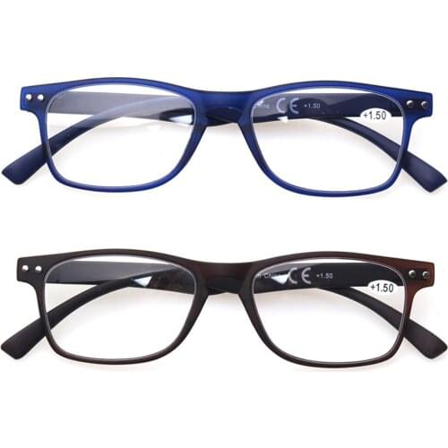 Henotin new retro style reading glasses rectangular thin frame design men and women casual reading glasses 0.5 to 6.0