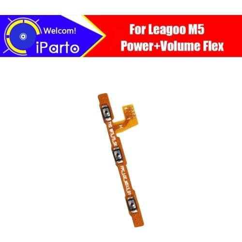 Leagoo M5 Side Button Flex Cable 100% Original New Power + Volume up/down Button FPC Wire Flex Cable repair accessories for M5