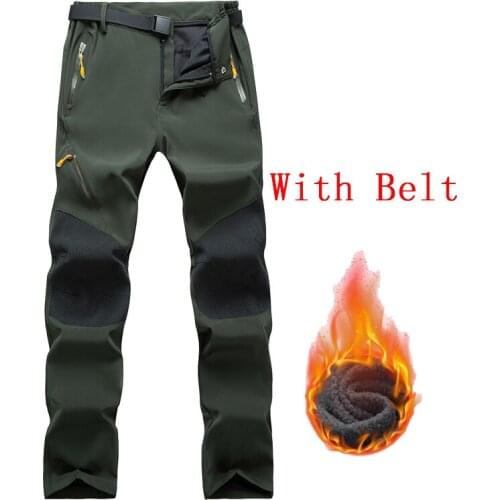 Summer Hiking Pants Men Breathable Splash Fleece Fishing Pants Winter Outdoors Sports Tactical Mountain Trekking Trousers Mens