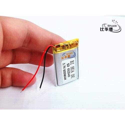 Li-po 1PCS 652540 3.7V 800mah Lithium polymer Battery With Protection Board For MP3 MP4 MP5 GPS Glass Digital Product