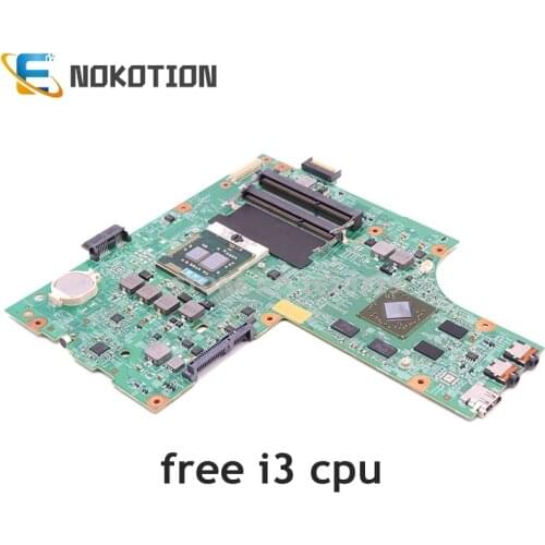 NOKOTION Laptop Motherboard For DELL inspiron N5010 48.4HH01.011 CN-0K2WFF 0K2WFF K2WFF MAIN BOARD HM57 HD4650 free i3