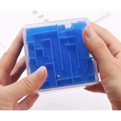 3D Mini Speed Cube Puzzle Game Labyrinth Rolling Ball Brain Learning Balance Educational Toys For Children Adult Gifts