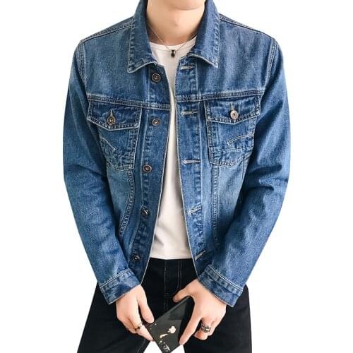 2021 Casual Dunes Men Denim Jacket Plus Size 5XL Bomber Jacket Men High Quality Cowboy Dark Blue Jean Jacke Chaqueta Hombre,915