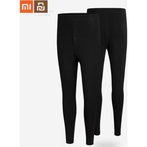 Xiaomi mens double layer warm pants winter leggings warm elastic autumn pants high quality