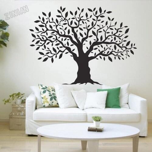 Tree Wall Decal Natrue Wall Stickers Study Room Adornment Vinyl Home Decor Wall Paper Home Decoration For Nursery Kids Room Y290