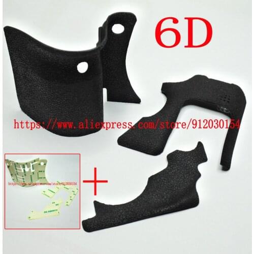 NEW Grip Hand holding Thumb Front Rubber Cover for Canon EOS 6D Digital Camera Repair Part + Tape