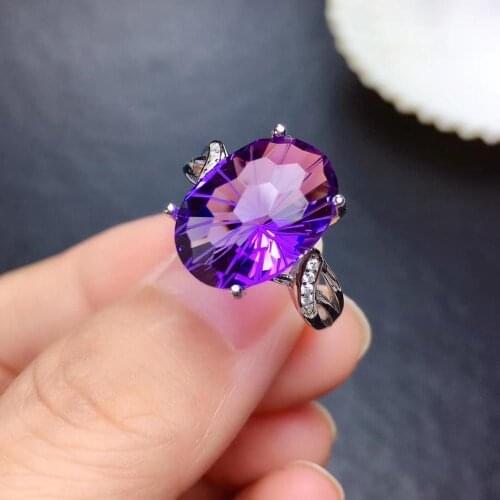 Engagement Best Gift amethyst Rings Free shippinggemstone 925 sterling silver Ring ,Wedding Ring