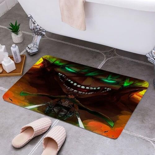 Attack on Titan Cheaper Anti-slip Modern Area Rugs Living Room Balcony Bathroom Printed Carpet Doormat Hallway Bath Mat