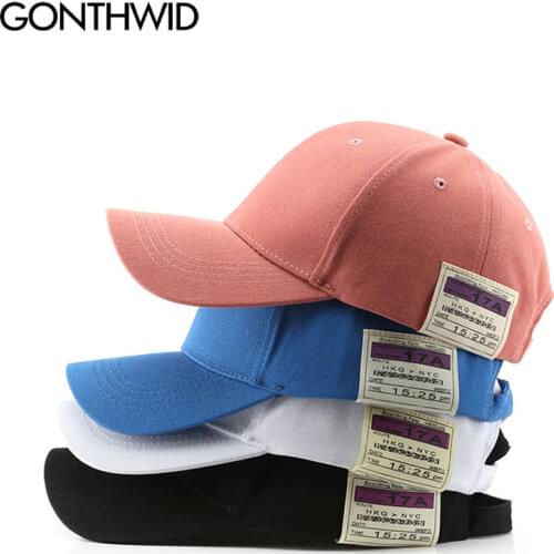 GONTHWID Adjustable Baseball Caps Side Patchwork Sports Fashion Harajuku Casual Sun Visor Streetwear Hip Hop Gorras Snapback Cap