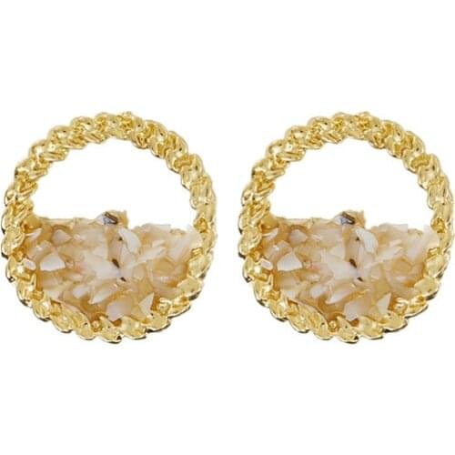 New Earrings Fashion Jewelry Simple And Small Temperament Exquisite Crystal Earrings Wholesale Kolczyki Earrings For Women