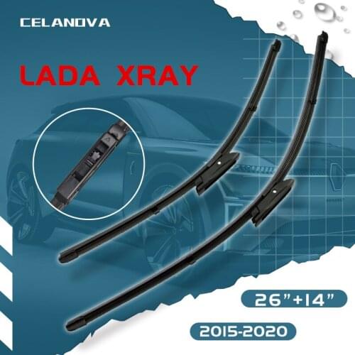 CELANOVA Car Wiper Blade For Lada Xray 2015-2020 26"+14" Windscreen Windshield Rubber Wiper