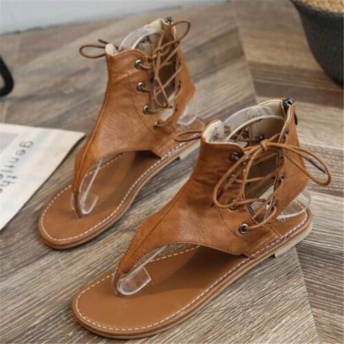 Large size retro ankle strap womens sandals summer new platform sandalias bottom women slippers slides fashion womens shoes