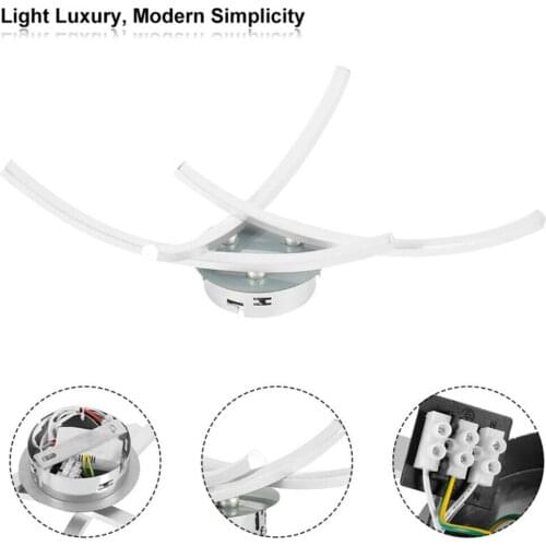 Modern LED Ceiling Light Lamp 3 New Arches Modern LED Lamp For Living Room Bedroom Kitchen Indoor Ceiling Lamp Fixtures