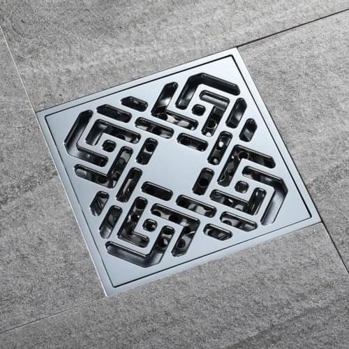 Drains square anti-odor bathroom floor cover stopper bath shower floor drains bathroom shower drain strainer