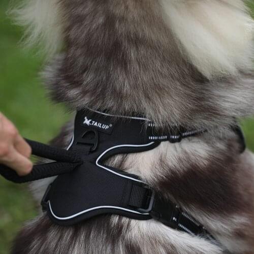 Dog Reflective Harness Vest Adjustable Padded Safety Quick Release Breathable