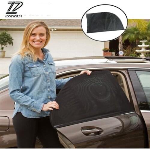 ZD 2Pcs For Ford Focus 2 3 Fiesta Mondeo Ranger Kuga Seat Leon Ibiza Lexus Car Window Windshield Sun Shade Visor Curtain Covers