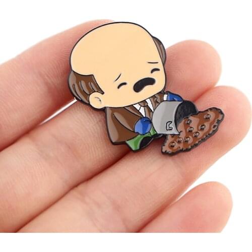 DZ1488 Funny Man Creativity Enamel Pins Badge for Backpack Collar Lapel Pin Hat Jewelry Birthday Gifts for Friends