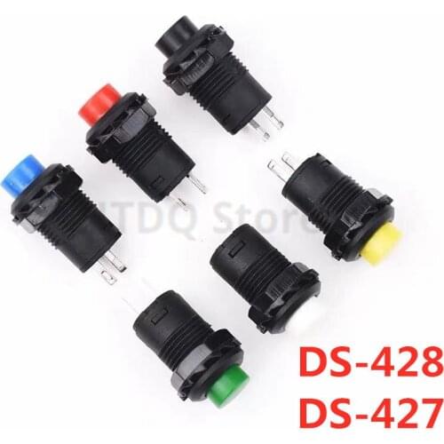 10pcs 12mm Momentary pushbutton switches 3A /125VAC 1.5A/250VAC Self Return Momentary Push Button Switch