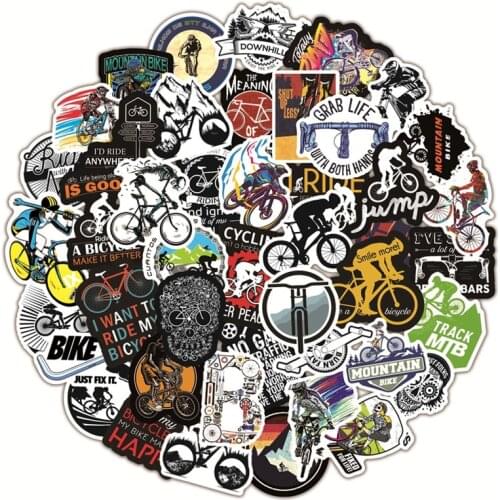 50PCS Stickers For Skateboard Fridge Guitar Laptop Motorcycle Travel Luggage Cartoon Phone Suitcase Waterproof Graffiti Stikers