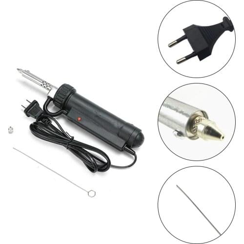 Auto Electric Welding Gun Electric Vacuum Tin Soldering Repair Tool With 3 Nozzles EU Plug 220V 30W Remove Tin Electronic Tools