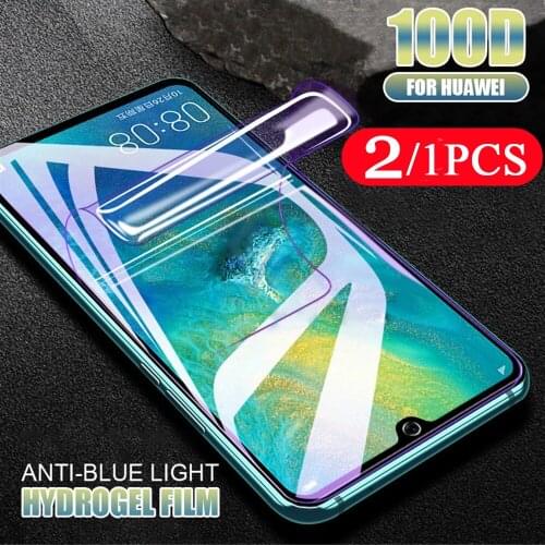 2/1Pcs cover for huawei nova 8 pro 7 6 SE 7i 5 5T 5Z 5i 4 4E 3 3E phone screen protector hydrogel film Not Glass protective film
