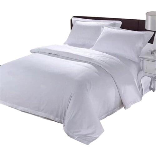 Five-star hotel pure cotton cover white satin strip cover single piece cloth grass thickened sleeve simple solid bedding