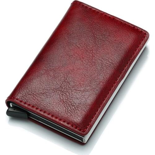 Rfid Card Holder Double Wallet Men Women Money Bag Male Hasp Black Leather Magic Wallet Snake Small Smart Trifold Wallet