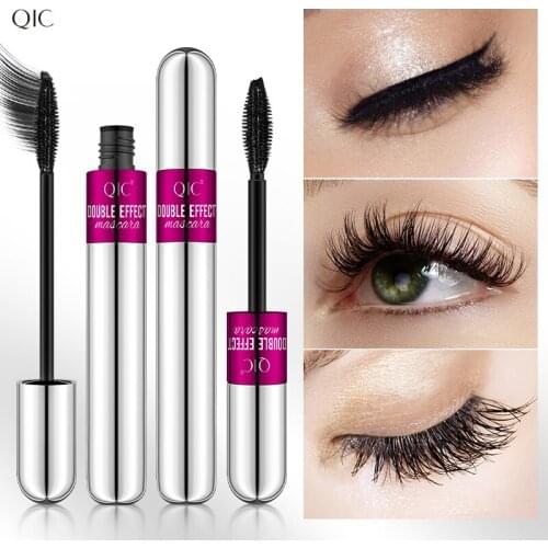 QIC Double-ended Mascara Thick Curling Eyelashes Waterproof Sweat-proof Not Easy to Smudge Quick Dry Eye Lashes Eye Makeup TSLM2