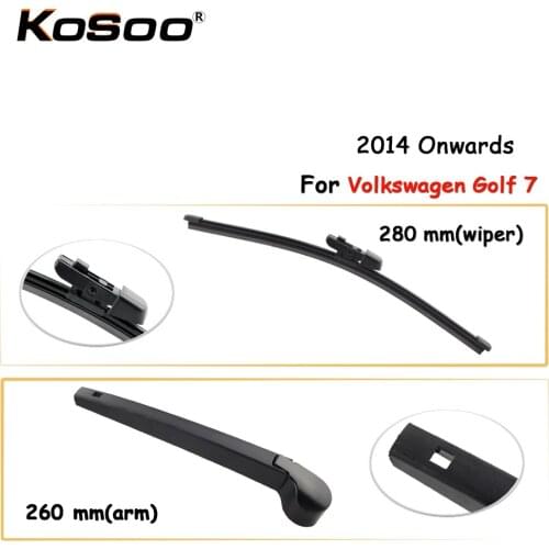 KOSOO Auto Rear Window Windshield Wiper Blades Arm Car Wiper Blade For Volkswagen Golf 7,280mm 2014 Onwards,Car Accessories