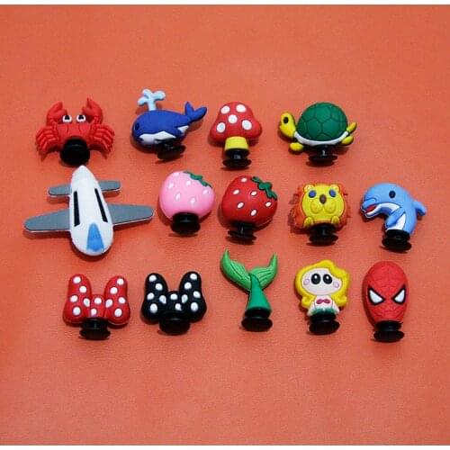 Novelty 3D Three-dimensional Shoe Charm Wooden Sandals Decorated With Cute Cartoon Animal Style Crocodile Shoes Accessories