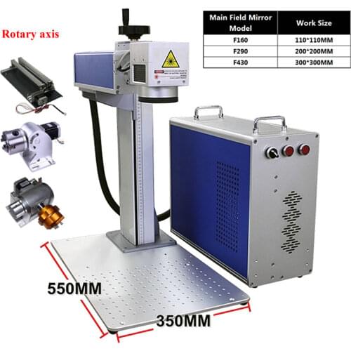 20w 30w separated fiber laser nameplate Marking machine Super-laser metal laser engraver for stainless steel